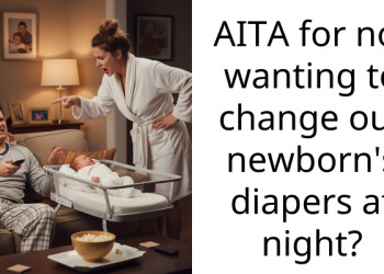 Wife refuses to change nighttime diapers because she is b***stfeeding and I am going back to work