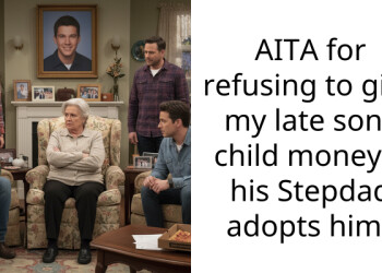 AITA for refusing to give my late sons child money if his Stepdad adopts him?