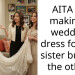 AITA for making a wedding dress for one sister but not the other?