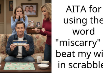 AITA for using the word “miscarry” to beat my wife in scrabble?