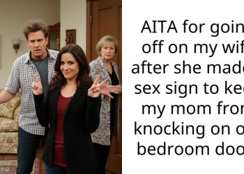 My wife put a crude sign on our bedroom door to stop my grieving mother from knocking