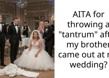 AITA for throwing a “tantrum” after my brother came out at my wedding?
