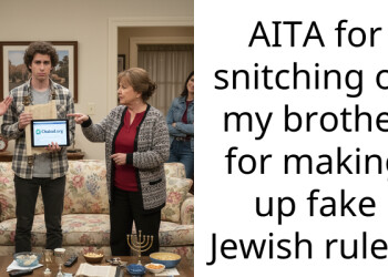 AITA for snitching on my brother for making up fake Jewish rules?