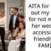 AITA for calling out my sister for not making her wedding accessibility friendly for FAMILY