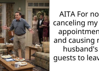 AITA For not canceling my Dr appointment and causing my husband’s guests to leave?