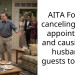 AITA For not canceling my Dr appointment and causing my husband’s guests to leave?