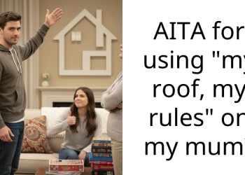 AITA for using “my roof, my rules” on my mum?