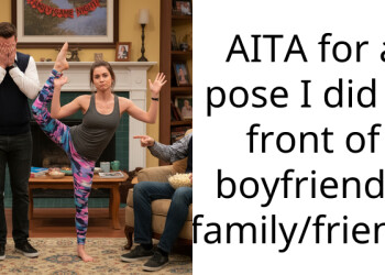 AITA for a pose I did in front of boyfriend’s family/friends