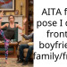 AITA for a pose I did in front of boyfriend’s family/friends