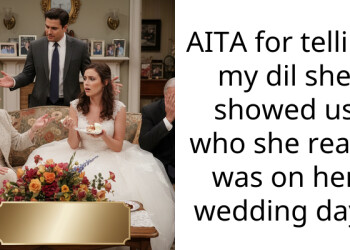 AITA for telling my dil she showed us who she really was on her wedding day?