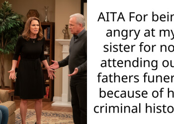 AITA For being angry at my sister for not attending our fathers funeral because of his criminal history.