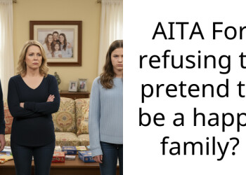 AITA For refusing to pretend to be a happy family?