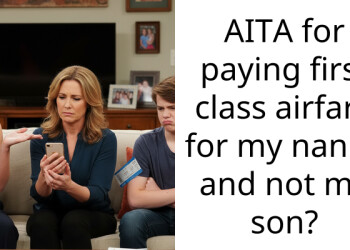 Woman Buys First Cla*s Seats For Nanny And Her Son To Teach Her Own Elitist Son A Lesson – Chaos Ensues