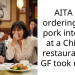 AITA for ordering fried pork intestine at a Chinese restaurant my GF took me to?