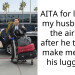 AITA for leaving my husband at the airport after he tried to make me carry his luggage?
