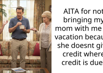 AITA for not bringing my mom with me on vacation because she doesnt give credit where credit is due?