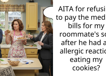 AITA for refusing to pay the medical bills for my roommate’s son after he had an allergic reaction eating my cookies?