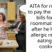 AITA for refusing to pay the medical bills for my roommate’s son after he had an allergic reaction eating my cookies?