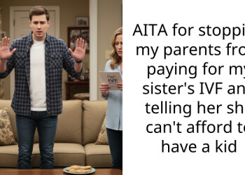 AITA for stopping my parents from paying for my sister’s IVF and telling her she can’t afford to have a kid