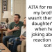 AITA for reminding my brother he wasn’t there for his daughter’s birth when he was joking about my reaction to my son?