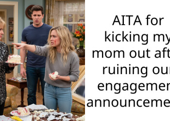AITA for kicking my mom out after ruining our engagement announcement?