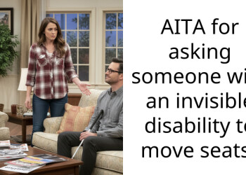 AITA for asking someone with an invisible disability to move seats?
