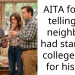 Stressed Parents Are Upset At Their Generous Neighbor Because She Gifted Their Son $12k At His Graduation Party To Add To His College Fund, Saying That It Overshadowed Their Present