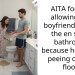 AITA for not allowing my boyfriend to use the en suite bathroom because he keeps p*eing on the floor