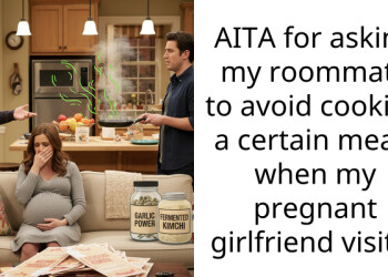 AITA for asking my roommate to avoid cooking a certain meals when my pregnant girlfriend visits?