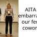 AITA for embarra*sing our female coworker?