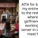 AITA for bringing my entire family to the restaurant where my girlfriend was working as a server in order to meet her?