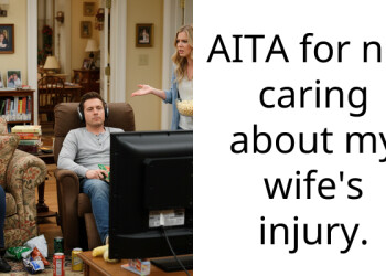 AITA for not caring about my wife’s injury.