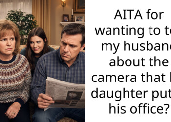 AITA for wanting to tell my husband about the camera that his daughter put in his office?