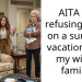 Redditor Refuses To Go On His Wife’s Surprise Vacation Because Her Family Will Be There