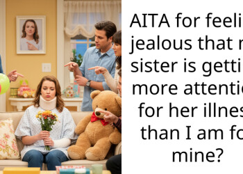 AITA for feeling jealous that my sister is getting more attention for her illness than I am for mine?