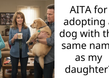 AITA for adopting a dog with the same name as my daughter?