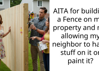 AITA for building a Fence on my property and not allowing my neighbor to hang stuff on it or paint it?