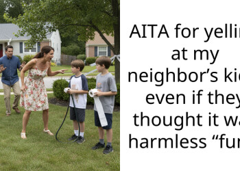 AITA for yelling at my neighbor’s kids, even if they thought it was harmless “fun”?