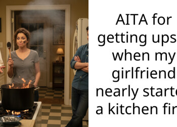 AITA for getting upset when my girlfriend nearly started a kitchen fire?