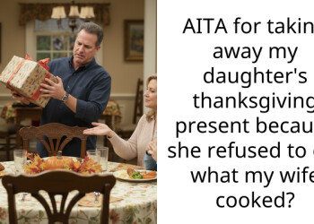 Dad Took Away Daughter’s Present and Dinner She Cooked for Herself on Thanksgiving While Siding with Stepmom in a Fight