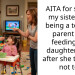 AITA for saying my sister was being a terrible parent and feeding her daughter even after she told me not to?