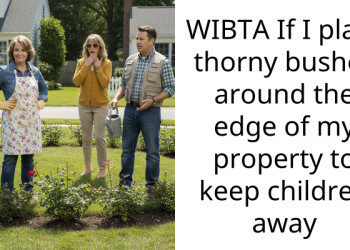 WIBTA If I plant thorny bushes around the edge of my property to keep children away