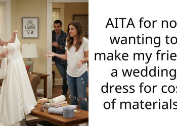 AITA for not wanting to make my friend a wedding dress for cost of materials?