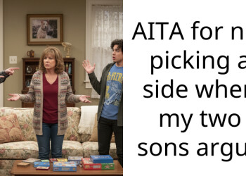AITA for not picking a side when my two sons argue