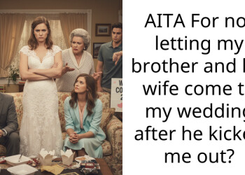 AITA For not letting my brother and his wife come to my wedding after he kicked me out?