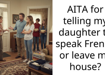 AITA for telling my daughter to speak French or leave my house?