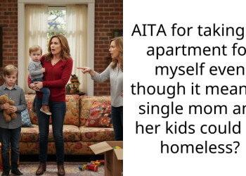AITA for taking an apartment for myself even though it means a single mom and her kids could be homeless?