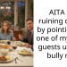 AITA for ruining dinner by pointing out one of my dad’s guests used to bully me?