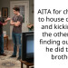 AITA for choosing to house one son and kicking out the other after finding out what he did to his brother?