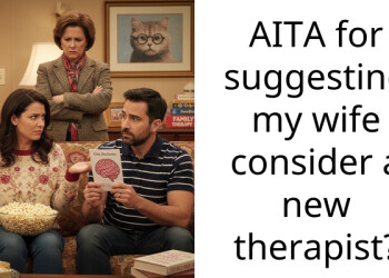 AITA for suggesting my wife consider a new ther***st?